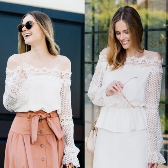 NWT || Style Mafia || Crochet Off-Shoulder Top - Picture 8 of 8